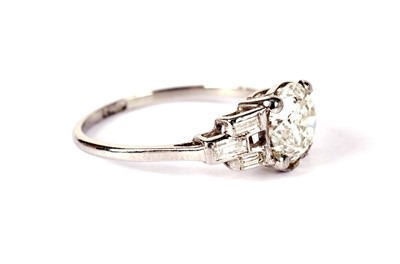 Lot 1135 - A brilliant-cut diamond ring