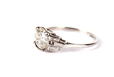 Lot 1135 - A brilliant-cut diamond ring