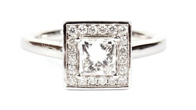 Lot 1246 - A single stone diamond ring