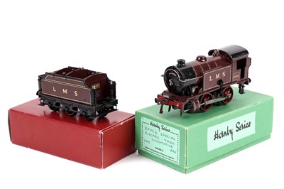 Lot 64 - A Hornby 0-Gauge 0-4-0 tank locomotive and six-wheel tender