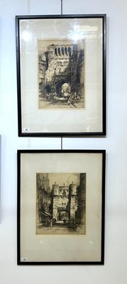 Lot 28 - Albany E. Howarth ARE - Micklegate York, and Winchester West Gate | etchings