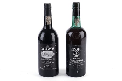 Lot 113 - A bottle of Croft 1970 vintage port; and another