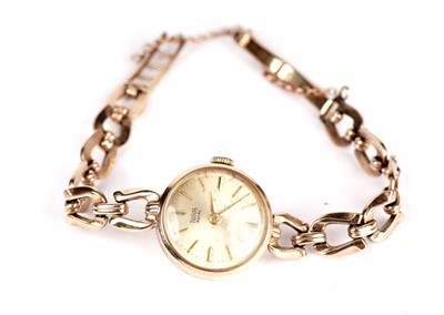 Lot 402 - A 9ct gold cased Tudor Royal cocktail watch