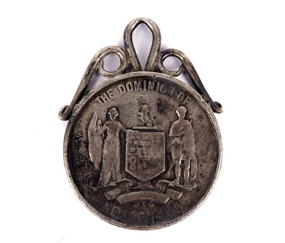 Lot 485 - Tribute Medal presented to the Officers and crew of HMS New Zealand