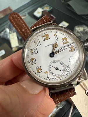 Lot 460 - A pocket watch, wristwatch and stopwatch