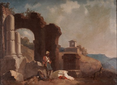 Lot 631 - Attributed to Clarkson Frederick Stanfield - Italian Ruins | oil