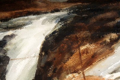 Lot 577 - John Peace - Footbridge Skye - watercolour