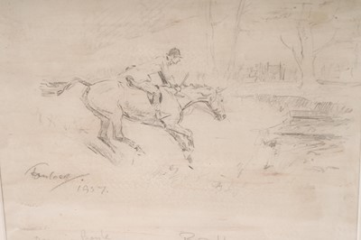 Lot 73 - Tom Carr - B. D. H. 1st Whip | pencil drawing