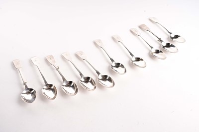 Lot 505 - Victorian silver teaspoons, by Henry Holland and others