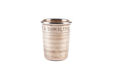 Lot 512 - A silver thimble pattern shot cup, by P H Vogel