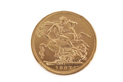 Lot 521 - An Edward VII gold sovereign