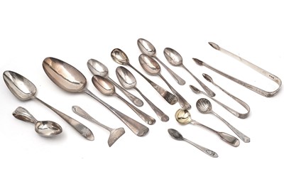 Lot 526 - A selection of Georgian and other spoons