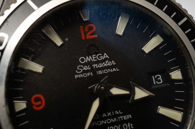 Lot 1014 - Omega Seamaster Professional Planet Ocean: a stainless steel cased automatic wristwatch