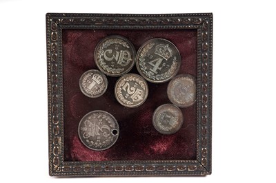 Lot 1234 - A set of Maundy Money and other silver coins