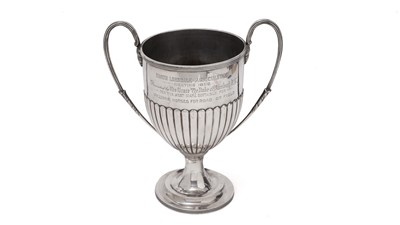 Lot 310 - A two handled trophy cup