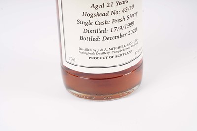 Lot 342 - A bottle of Hazelburn 21 year old single malt Scotch whisky