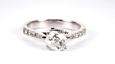 Lot 1308 - A single-stone solitaire diamond ring