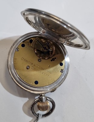 Lot 1021 - Curtis & Horspool, Leicester: a silver cased half-hunter pocket watch