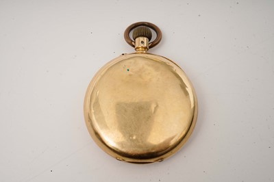 Lot 1029 - An 18ct yellow gold cased Swiss open faced pocket watch