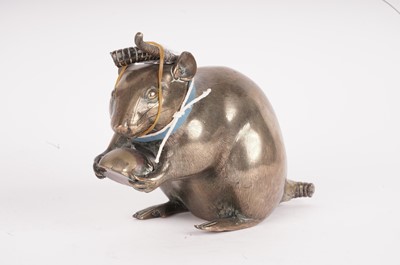 Lot 776 - Pair of Japanese bronze rats