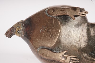 Lot 776 - Pair of Japanese bronze rats