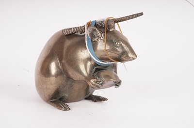 Lot 776 - Pair of Japanese bronze rats