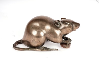 Lot 776 - Pair of Japanese bronze rats