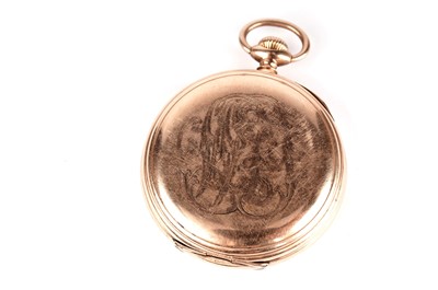 Lot 406 - An American rose gold open face pocket watch by Howard & Co, Boston