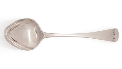 Lot 12 - A dessert spoon by Nathaniel Gillet, Aberdeen