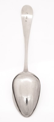 Lot 12 - A dessert spoon by Nathaniel Gillet, Aberdeen