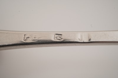 Lot 13 - A three-prong fork by Robert Cruikshank, Old Aberdeen