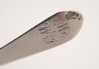 Lot 16 - A teaspoon by Nathaniel Gillet, Aberdeen