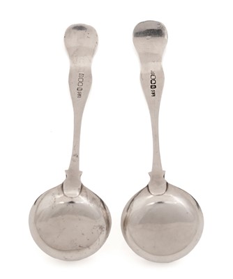 Lot 43 - A pair toddy ladles, possibly by Thomas Dall, Cupar