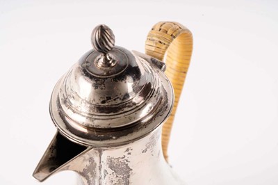 Lot 499 - A silver hot watch jug, by Martin Hall & Co