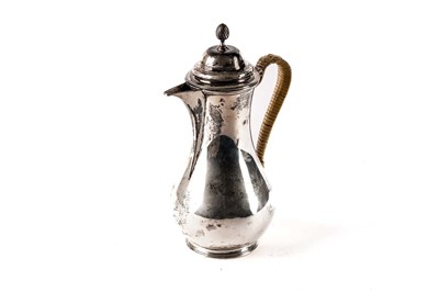 Lot 499 - A silver hot watch jug, by Martin Hall & Co