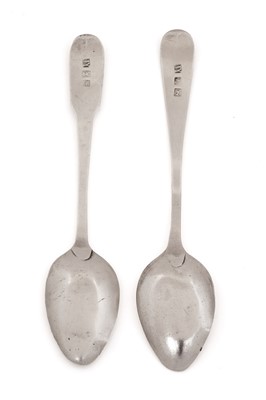 Lot 59 - Two teaspoons, both by James Yule, Dumfries