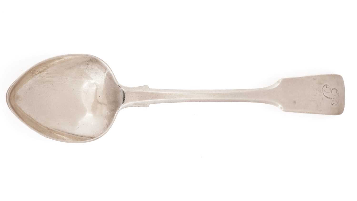 Lot 705 - A dessert spoon by Thomas Stewart, Elgin