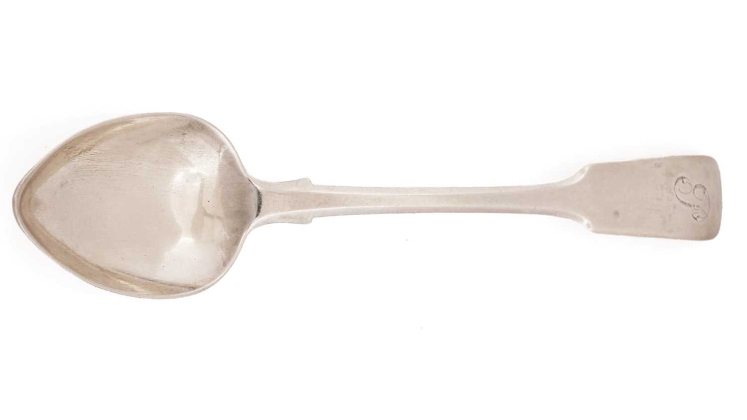 Lot 70 - A dessert spoon by Thomas Stewart, Elgin