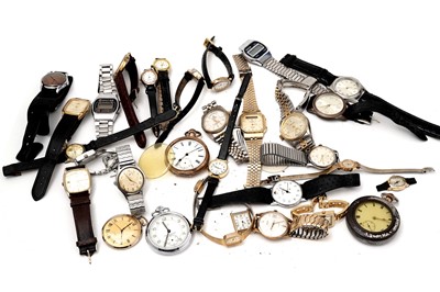 Lot 588 - A selection of 20th Century wristwatches and pocket watches