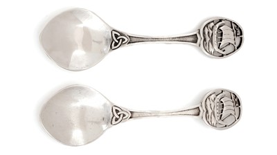 Lot 94 - Two small spoons by Alexander Ritchie of Iona and "D&S", Birmingham