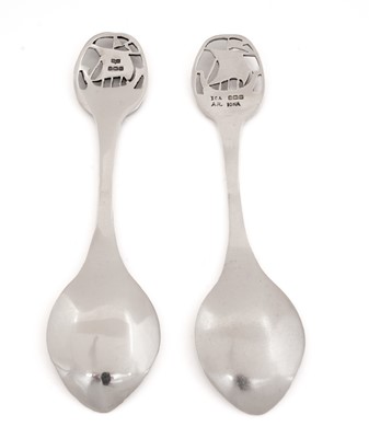 Lot 94 - Two small spoons by Alexander Ritchie of Iona and "D&S", Birmingham