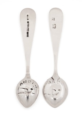 Lot 95 - Two coffee spoons by Alexander Ritchie of Iona, Birmingham and Chester