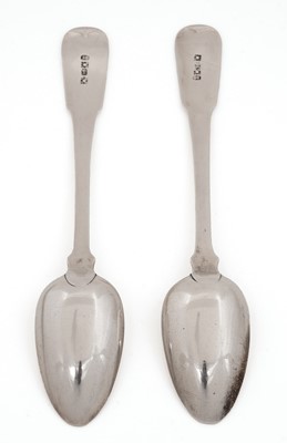Lot 100 - A pair of teaspoons by John Glenny, Montrose