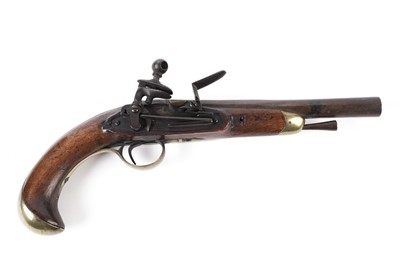 Lot 1034 - A late 18th Century flintlock pistol