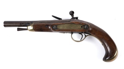 Lot 1034 - A late 18th Century flintlock pistol