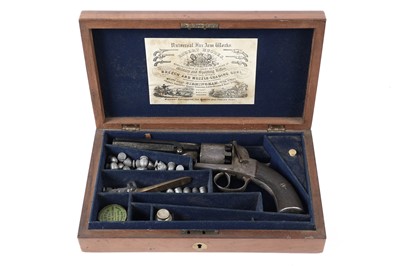 Lot 22 - A Tranter patent percussion five-shot single trigger revolver