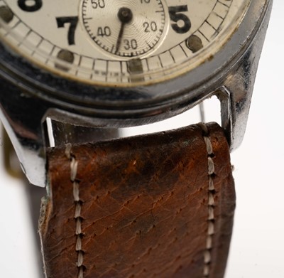 Lot 1063 - Timor Army Trade Pattern: a steel cased manual wind military wristwatch