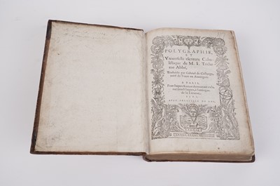 Lot 55 - Johannes, Trithemius:  Polygraphie et Universelle Escriture Cabalistique