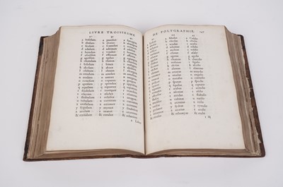 Lot 55 - Johannes, Trithemius:  Polygraphie et Universelle Escriture Cabalistique