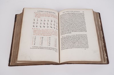 Lot 55 - Johannes, Trithemius:  Polygraphie et Universelle Escriture Cabalistique